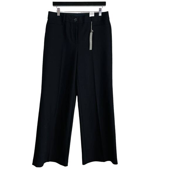 NEW! Ann Taylor LOFT High Waist Trouser Career OFfice Black - 8 - Picture 1 of 4